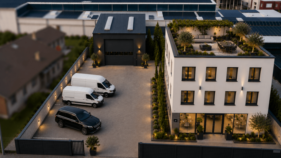 Arbeiten und Wohnen vereinen: Gewerbegrundstück mit Halle, Büro und hoher Baureserve, 76287 Rheinstetten, Grundstück